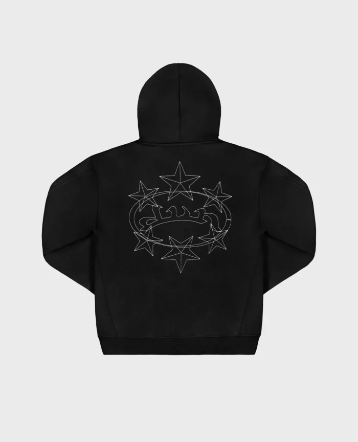 Divin By Divin Starry Black Hoodie (1)