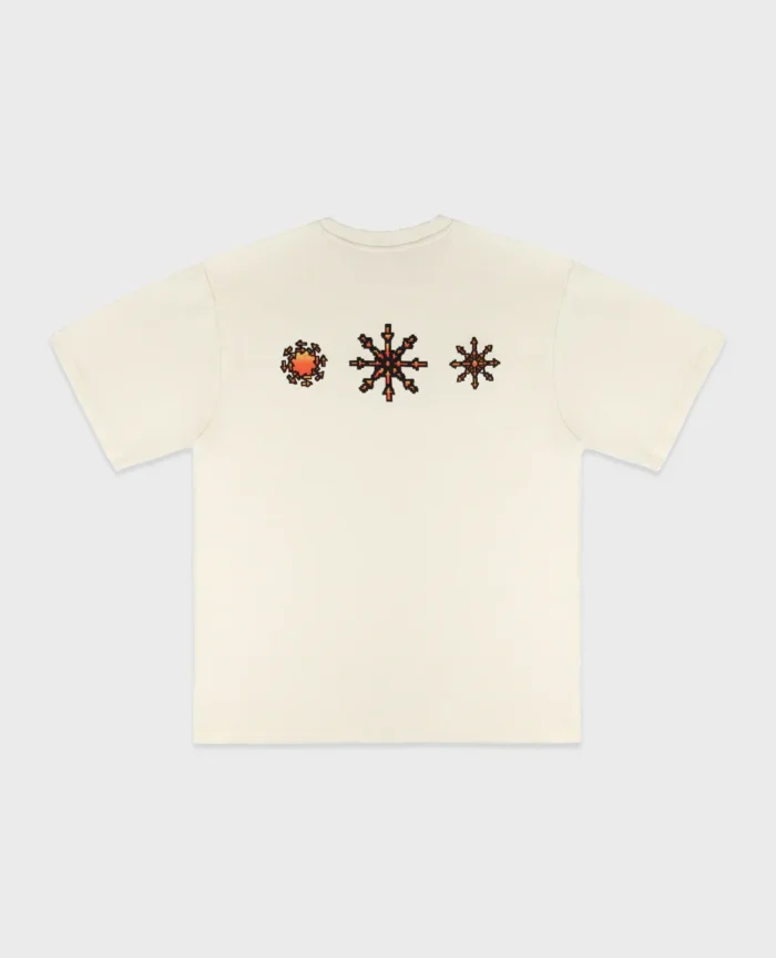 Divin by Divin Cream Pixel T Shirt (1)